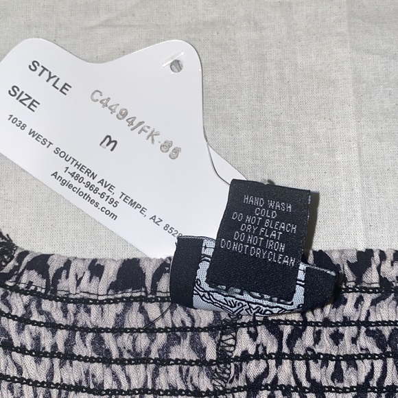 Angie Boho Ikat Knot Front Peekaboo Dress - Picture 15 of 16